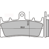 Pastiglie Freno RMS Organiche Suzuki GSX 1400 Anteriore per KAWASAKI NINJA ZX-9R E1P-E2P 900 2000 - 2001
